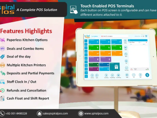 Restaurant Point of Sale Software-Touch Based POS-Spiral POS